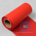 Vinyl  plastic label printing red color resin compatible printer thermal transfer ribbon